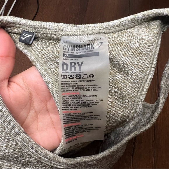 GymShark sports bra olive green size xsmall - Picture 3 of 3